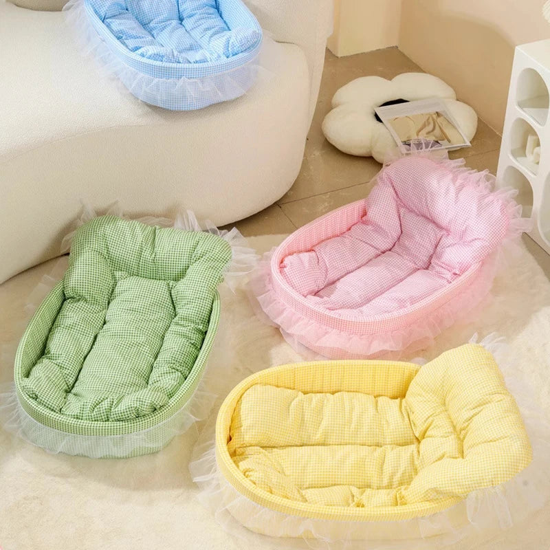 Cute Princess Cat Litter All Seasons Universal Non Sticky Mat Pet Sofa Dog Bed Small And Medium Cats And Dogs Pet Supplies